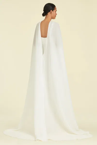 Sachin & Babi Monica Cape In Off White