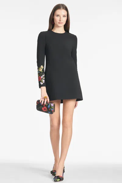 Sachin & Babi On The Rocks Clutch In Noir Wildflower