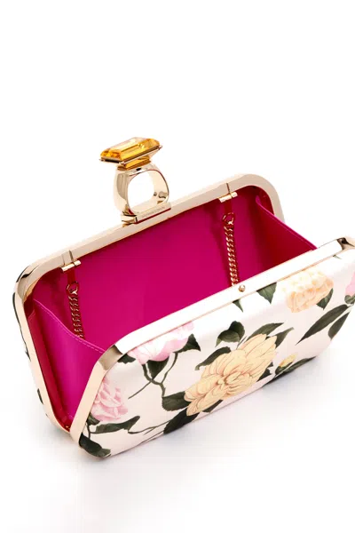 Sachin & Babi On The Rocks Clutch In Pink Lemonade Bouquet
