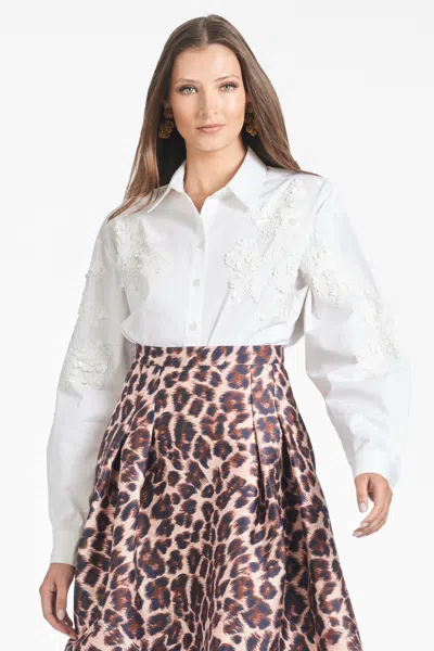 Sachin & Babi Paradiso Top In White