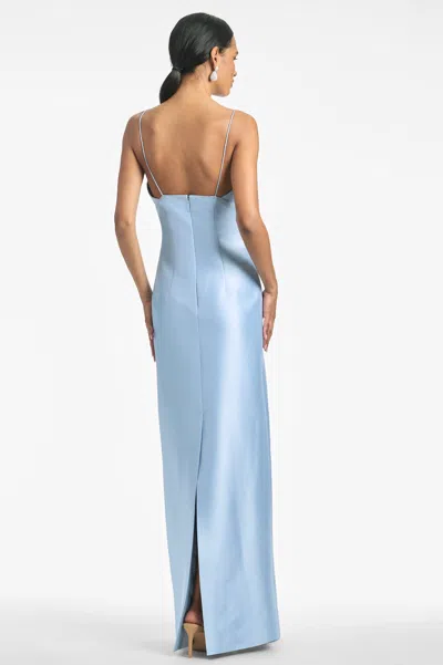 Sachin & Babi Pryce Gown In Glacial Blue