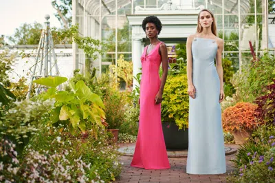 Sachin & Babi Pryce Gown In Glacial Blue