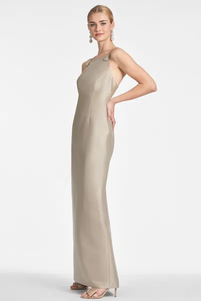 Sachin & Babi Pryce Gown In Pewter