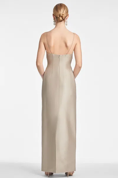 Sachin & Babi Pryce Gown In Pewter