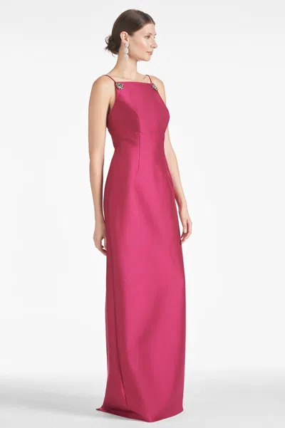 Sachin & Babi Pryce Gown In Rhodolite