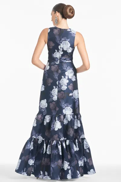 Sachin & Babi Rori Gown In Midnight Glacial Rose