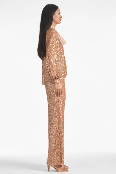 Shop Sachin & Babi Sequin Bri Pant In Honey