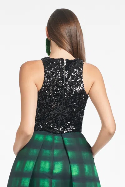 Sachin & Babi Sequin Lexi Top In Black