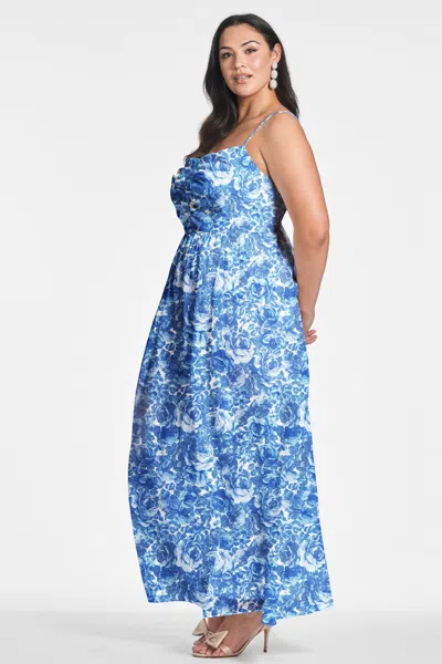 Sachin & Babi Sienna Gown In Mediterranean Blooms