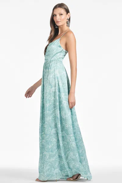 Sachin & Babi Sienna Gown In Sage Painted Floral