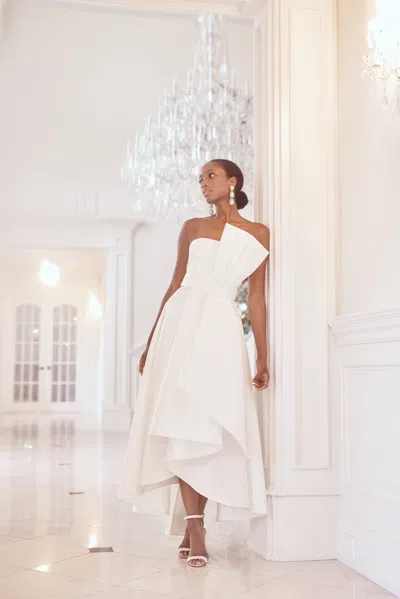Sachin & Babi Tara Gown In Off White