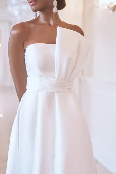 Sachin & Babi Tara Gown In Off White