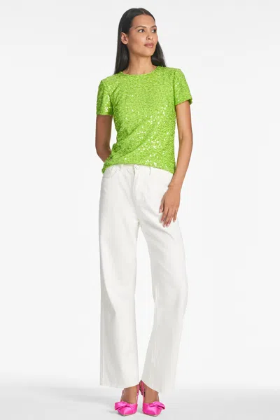 Sachin & Babi Veronica Top In Electric Lime