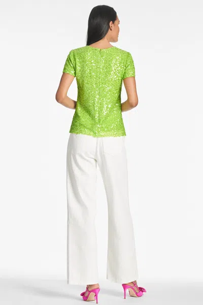 Sachin & Babi Veronica Top In Electric Lime