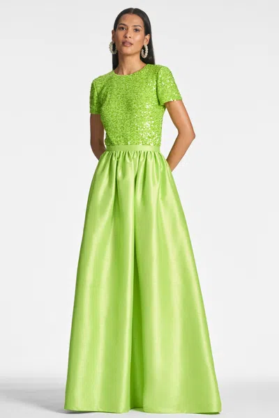 Sachin & Babi Veronica Top In Electric Lime