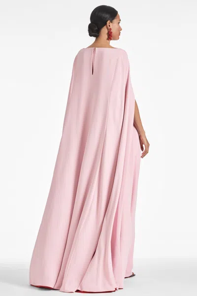 Sachin & Babi Vittoria Gown In Morganite/ruby