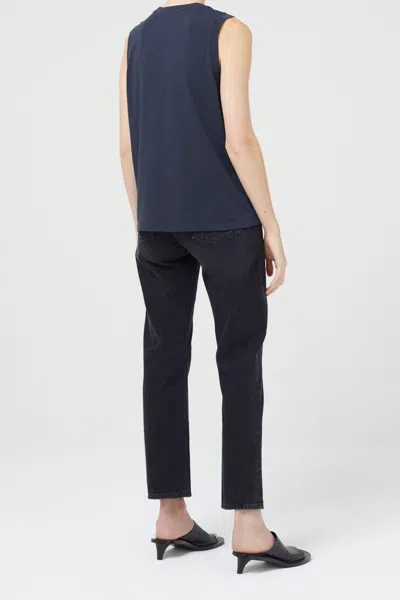 Agolde Amara Crewneck Tee In Nocturne