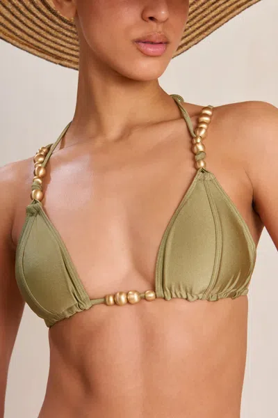 Shop Cult Gaia Amaris Bikini Top In Tea