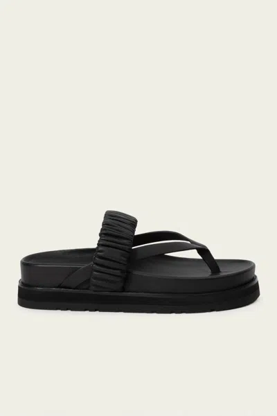 Simkhai Ari Ruched Leather Sandals