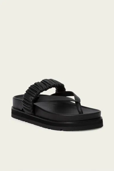 Simkhai Ari Ruched Leather Sandals