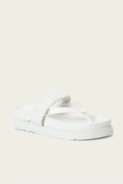 Simkhai Ari Ruched Elastic Slide In White