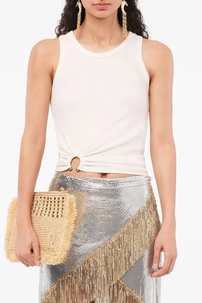 Rabanne Signature Piercing Ribbed Tank Top