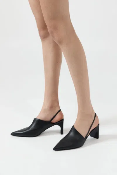 St Agni Asymmetric Heel In Black