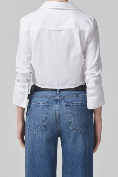 Citizens Of Humanity Bea Crop Top In White