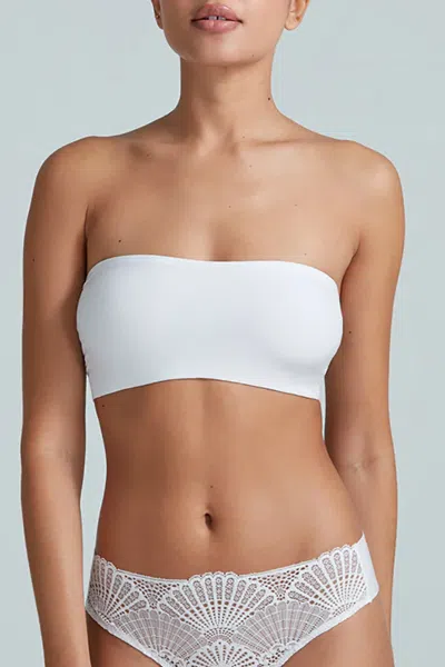 Commando Double Take Lace-trimmed Stretch-jersey Bandeau Bra