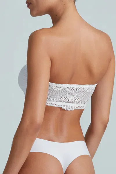 Commando Double Take Lace-trimmed Stretch-jersey Bandeau Bra