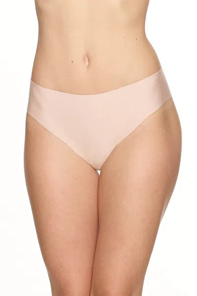 Commando Butter Mid-rise Thong In Beige
