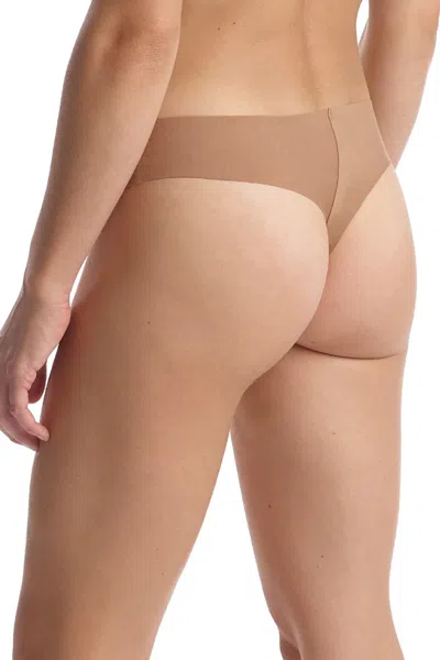 Commando Butter Mid-rise Thong In Toffee