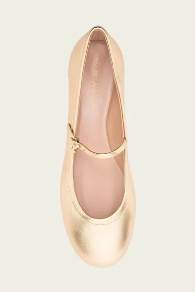 Gianvito Rossi Elegant Ballerina Flats With Ribbon Buckle