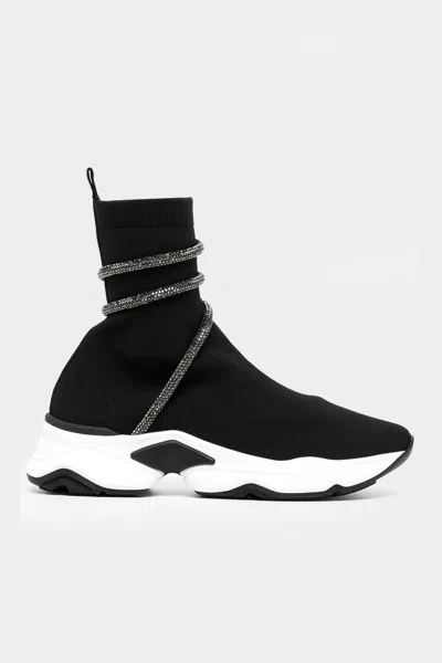 René Caovilla Glitter-wrap Sock-ankle Sneakers