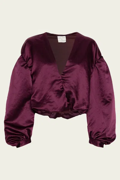 Forte Forte V-neck Oversized Cropped Top