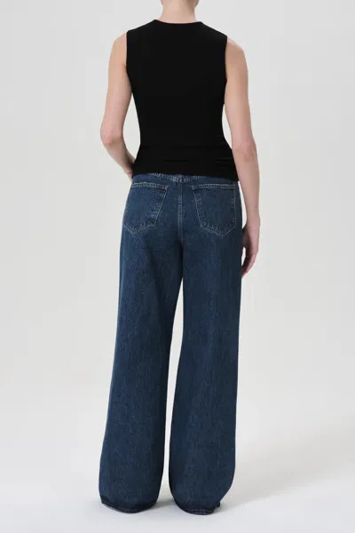 Agolde Dame High Rise Wide Leg No Cuff Jean In Enamour