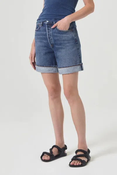 Agolde Dame Short: High Rise Baggy Cuff Control