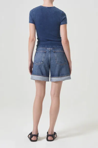 Agolde Dame Short: High Rise Baggy Cuff Control
