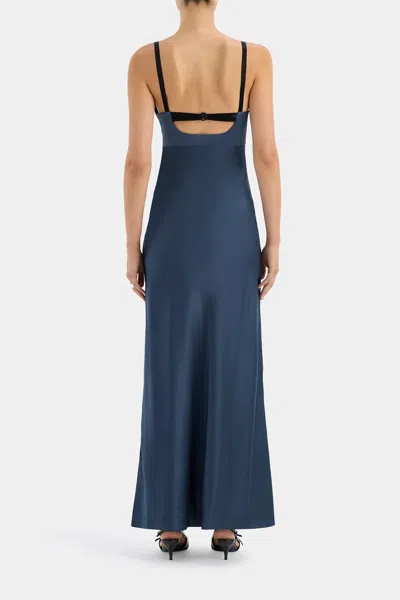 Sir Depeche Balconette Gown In Dark Blue