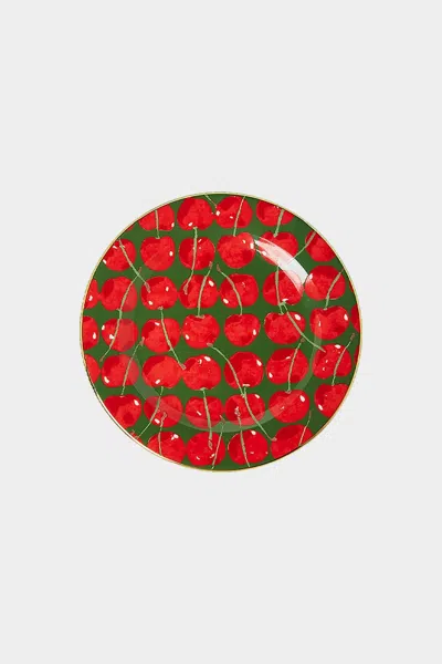 La Doublej Housewives Dessert Plate Set Of 2 In Cherries Avorio