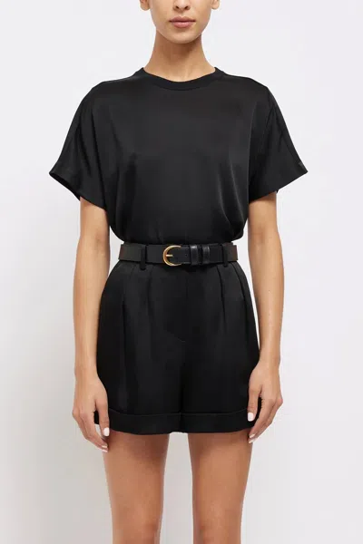 Simkhai Devan Pleater Shorts In Black