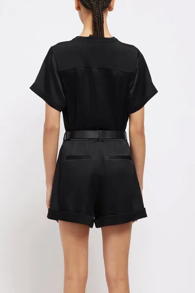 Simkhai Devan Pleater Shorts In Black