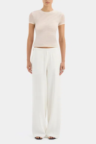 Sir Dorian Wide Leg Pant In Ivory