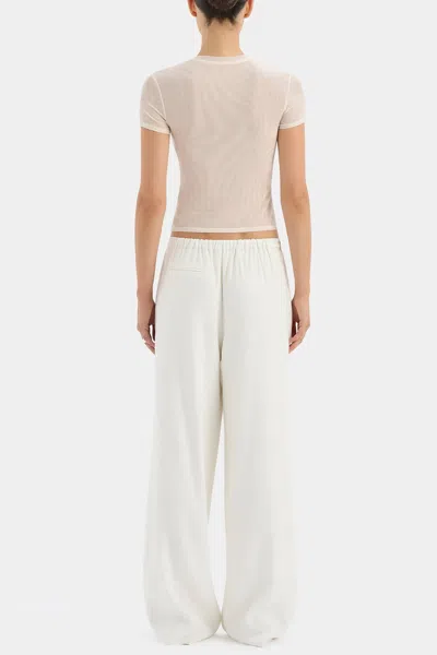 Sir Dorian Wide Leg Pant In Ivory