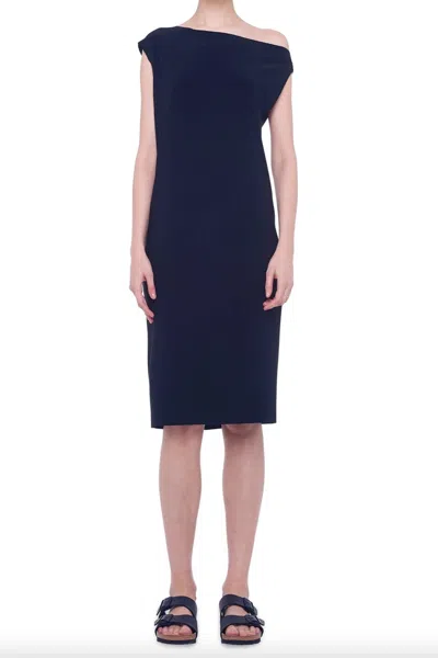 Norma Kamali Drop Shoulder Dress In Black