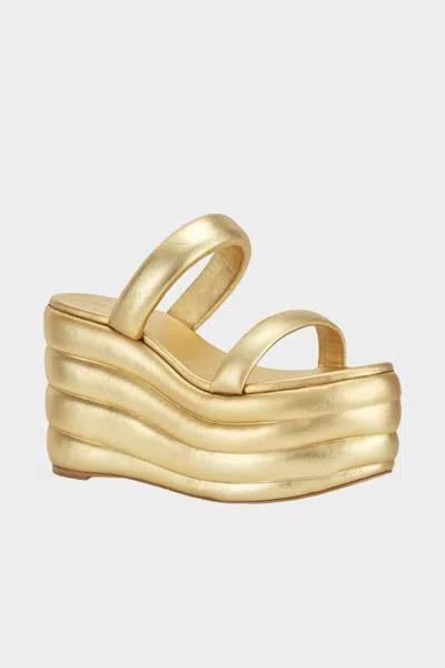 Cult Gaia Enid Platform In Gold