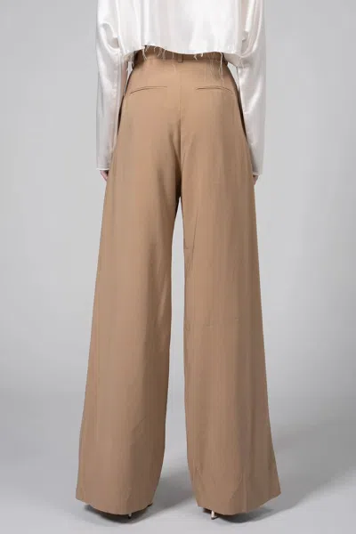 Nonchalant Label Fabi Wide-leg Pant In Camel