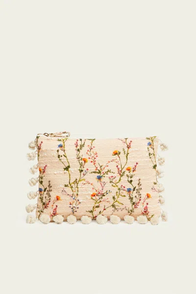 Shop La Doublej Hand Pochette In Primavera Cream