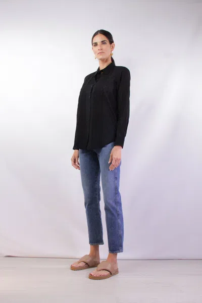 Nili Lotan Harmonia Shirt In Black