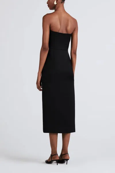 Derek Lam 10 Crosby Harriet Strapless Midi Dress In Black